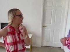 큰 가슴, 오랄섹스, 가슴이 큰, 도기스타일, 밀프, 엄마, 아들, 젖가슴