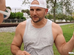 JMac fucks jogger Lana Sharapova outdoors