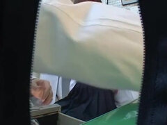 Japanese cutie in stockings visits her doctor