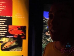 You take Aria to the Aquarium, and the beach.