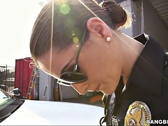 horny officer molly jane has the culprit eat her pussy