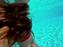 hungarian babe amirah adara sucking his cock underwater