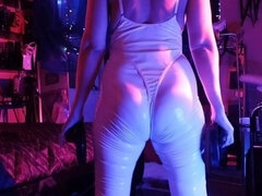 Sexy Fetish Mistress Eva Latex Pumping Big Ass MILF Kink Leggins BDSM Solo Fetish