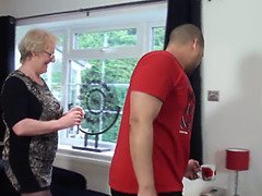 British old slut's cunt requires a new big cock every day