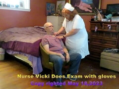 Nurse Vital Signs and Oral Exam with Gloves - Requested Video