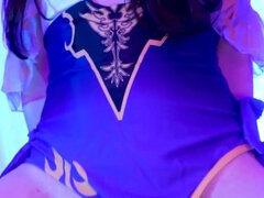 POV: Swimsuit riding cosplay (Lisa from Genshin Impact)