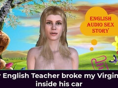 My English Teacher Broke My Virginity Inside His Car - English Audio Sex Story