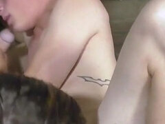 18, アナル, デカチン, フェラチオ, イく瞬間, 爸, 手コキする, ティーン