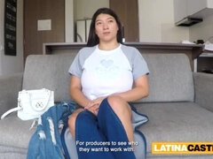 Big Tit Latina Amateur Fucks Huge Cock Fake Agent Deep Throat BJ