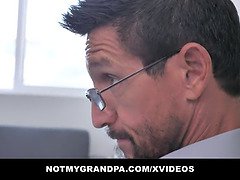 Not my dad - holly nail grandpa puts his shaft inside young granddaughter's cunt (jazmin luv)