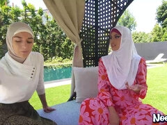 Sophia Leone and Aubry Babcock HIJAB Sex NOOKIES