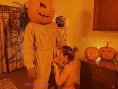 Halloween fucking, big tits, horror sex