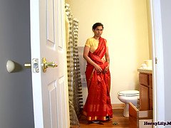 Hot maid in Tamil roleplays taking anal from boss and English subs