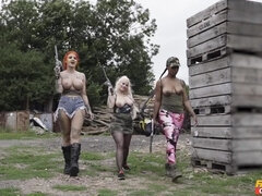Military Cosplay Porn with Buxom Redhead MOm - Paintballers Part 1 - Alexxa Vice
