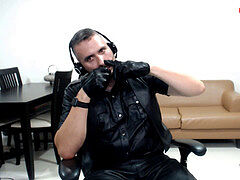 wonderful Leather tormentor Popper training and Huffing Poppers