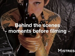 Behind the Scenes Ass Shaving and Quick Double Anal Fisting Practice