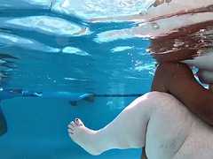 Bbw in the pool