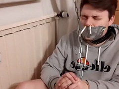 Amatoriale, Bondage sadomaso, Bondage, Fetish, Imbavagliando, Gay, Tedesca amatoriale, Fumando   smoking