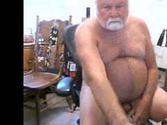 grandfather cum on web cam