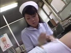 アジア人, フェティッシュ, 手コキする, 日本人, 看護婦