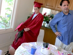 Students Jynx Maze and Juan celebrate their graduations