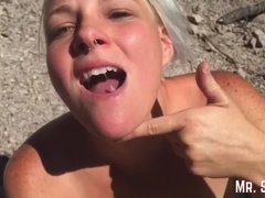 Sperma shot, Ansiktsbehandling, Hd, Utomhus, Pov, Kort hår, Svälja, Tonåring