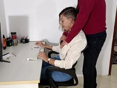 Kukk suging, Ansiktssperm, Hd, Skambelagt, Brystvorter, Kontor, Fitte, Overraskelse