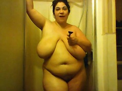 Amatéri, Bbw, Sprcha, Sólo, Webkamera