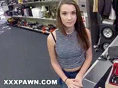 hardcore PAWN - Desperate babe Naomi Alice Gets pulverized In A Pawn Shop For Quick Cash