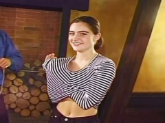 Entrevista, Faculdade, Primeira vez, Retrô antigo, Timidoa, Magrinha, Estudante, Sexo grupal a três