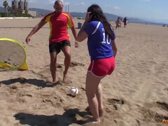 Spain vs Italy - Teenage on the beach