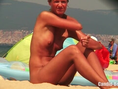 Smoothly-Shaven Cootchie Naturist Cougars Beach Spycam HD Flick