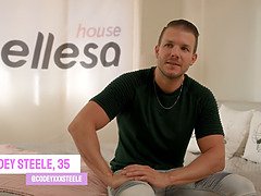 Codey Steele and Bellesa House interview old-young studs to watch their real-life masturbation and blowjob skills