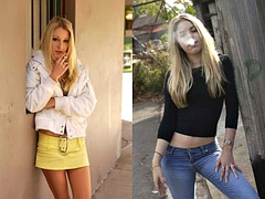 Attractive smokers come face to face