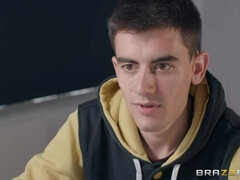 Zadek, Velké kozy, Blondýna, Britské, Evropské, Brýle, Nahé, Punčochy