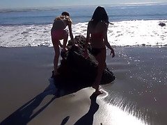 Atk girlfriends - a dual beach rendezvous with Alison Faye and Janice Griffith