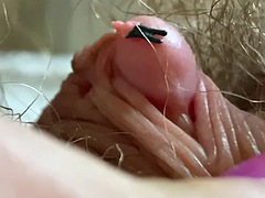 Close up big clitoris