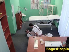 Nurse with a medical degree gets pounded from behind by her doctor in HD fitness video