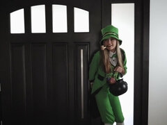 Cute leprecon gets caught stealing sex toys