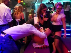 Drunk Gina Gerson has fun in the night club