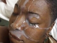 Kenya Jones facial cumshot