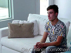 GayCastings first timer Alex Taylor penetrated by casting agent
