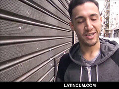 Straight Latino Boy Offered Cash For homosexual lovemaking video POV