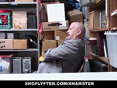 Shoplyfter - teenie arrested and fucked in front of step grandpa