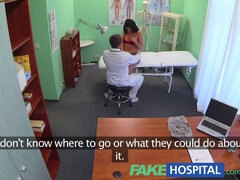 Big-titted MILF helps doctor with his patient's problem in fakehospital
