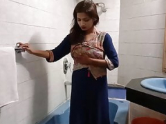 Indian Teenage Sarika With Sizeable Boob In Shower