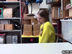 Shoplyfter got finger fuck and cock fed by the LP Officer