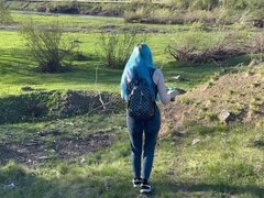 Busty Russian Teen LapkaLu Gets Creampie in Forest - Outdoor Sex with Classmate