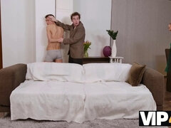 Charlie Dean & Veronica Leal caught cheating in the act, get a VIP4K surprise in this hot video