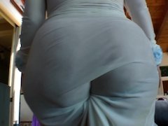 Several women with large asses are showing off their wet butts